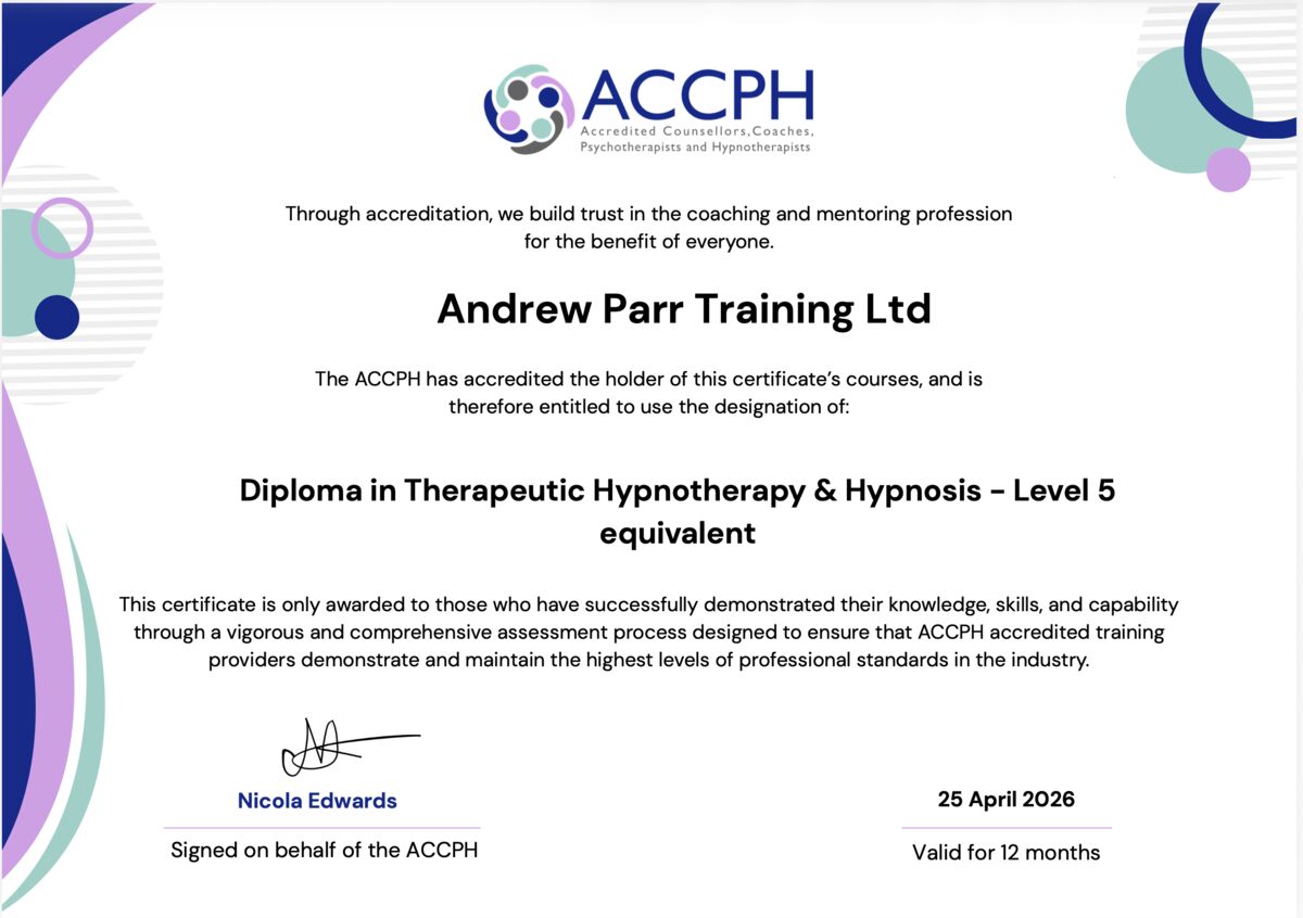 Andrew Parr Academy | Hypnotherapy & Coaching Training